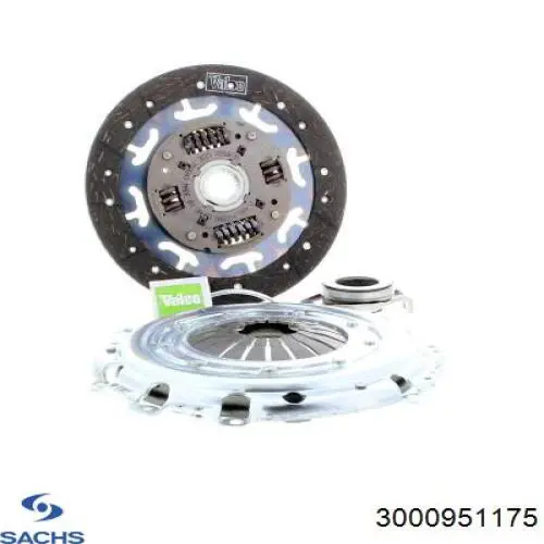 Zestaw sprzęgła (3 części) Sachs 3000951175 cena, od 95,80 USD