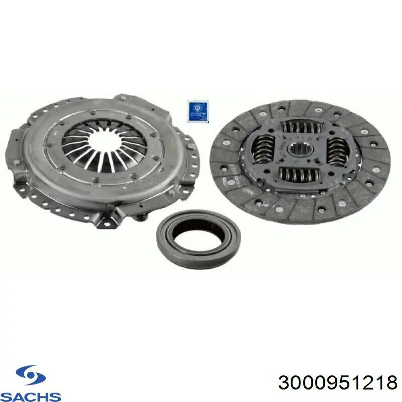Zestaw sprzęgła (3 części) Sachs 3000951218 cena, od 197,49 USD