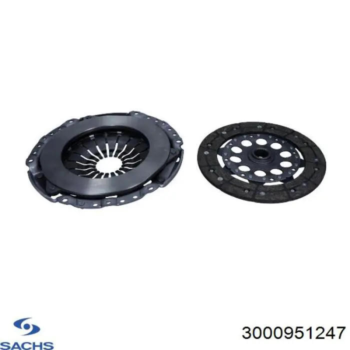 Zestaw sprzęgła (3 części) Sachs 3000951247 cena, od 177,10 USD