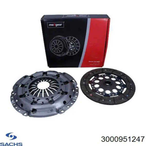 Do koszyka 3000951247 Sachs Zestaw sprzęgła (3 części)