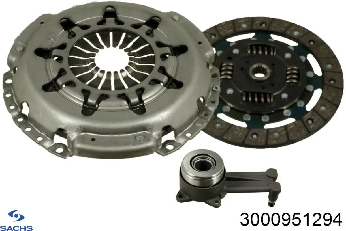 Zestaw sprzęgła (3 części) Sachs 3000951294 cena, od 113,70 USD