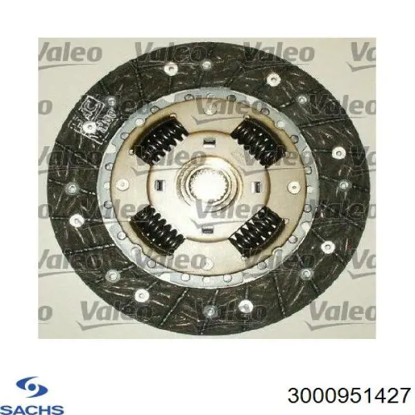 Zestaw sprzęgła (3 części) Sachs 3000951427 cena, od 90,93 USD