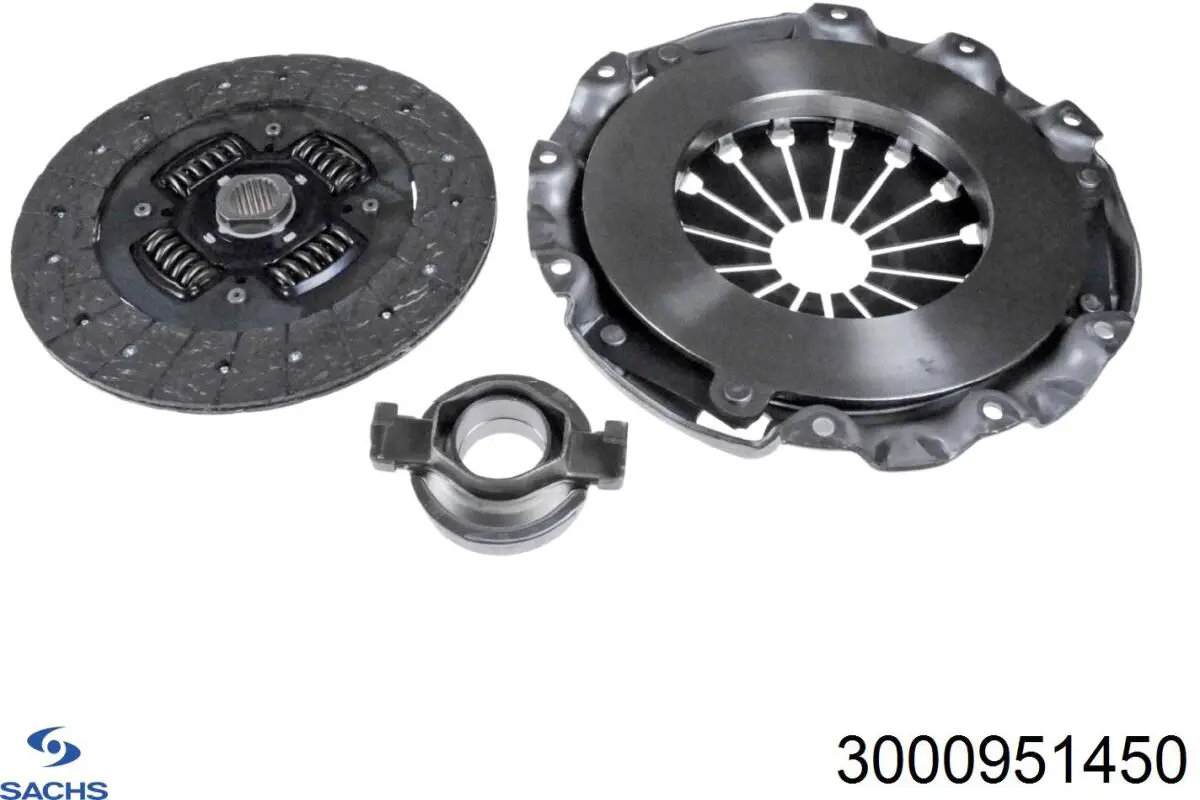 Zestaw sprzęgła (3 części) Sachs 3000951450 cena, od 188,96 USD