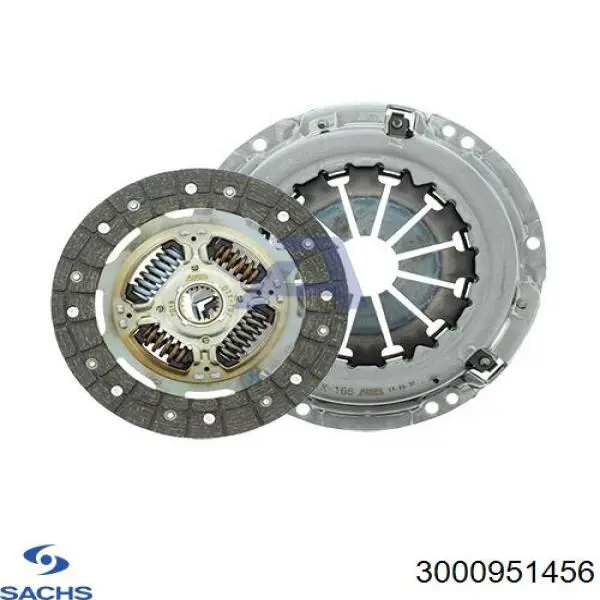 Zestaw sprzęgła (3 części) Sachs 3000951456 cena, od 128,34 USD
