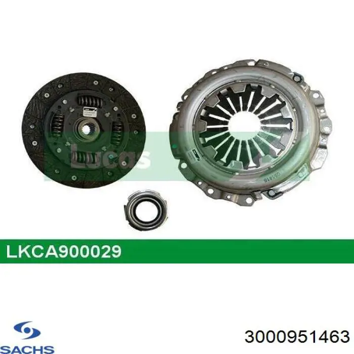 Do koszyka 3000951463 Sachs Zestaw sprzęgła (3 części)