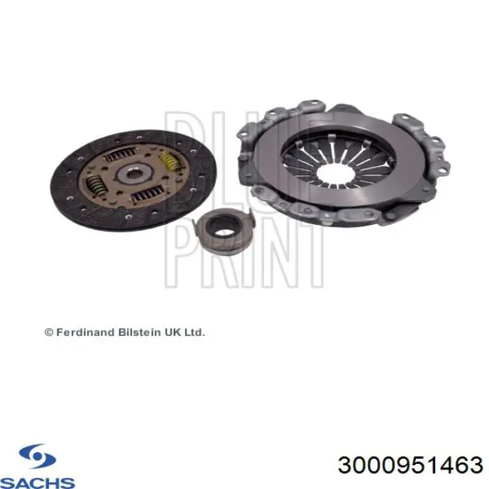 Zestaw sprzęgła (3 części) Sachs 3000951463 cena, od 106,84 USD