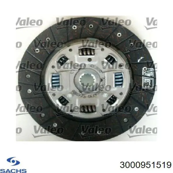 Zestaw sprzęgła (3 części) Sachs 3000951519 cena, od 215,46 USD