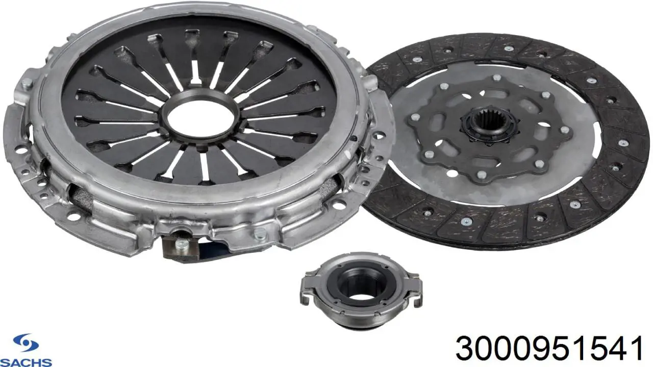 Zestaw sprzęgła (3 części) Sachs 3000951541 cena, od 212,97 USD