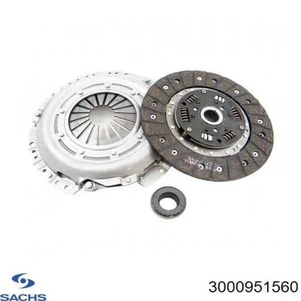 Zestaw sprzęgła (3 części) Sachs 3000951560 cena, od 149,00 USD