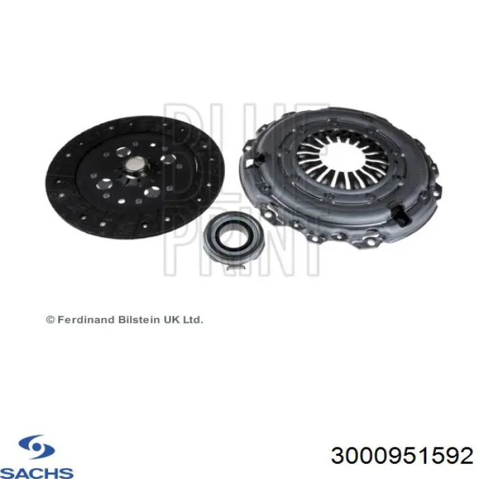 Zestaw sprzęgła (3 części) Sachs 3000951592 cena, od 185,76 USD