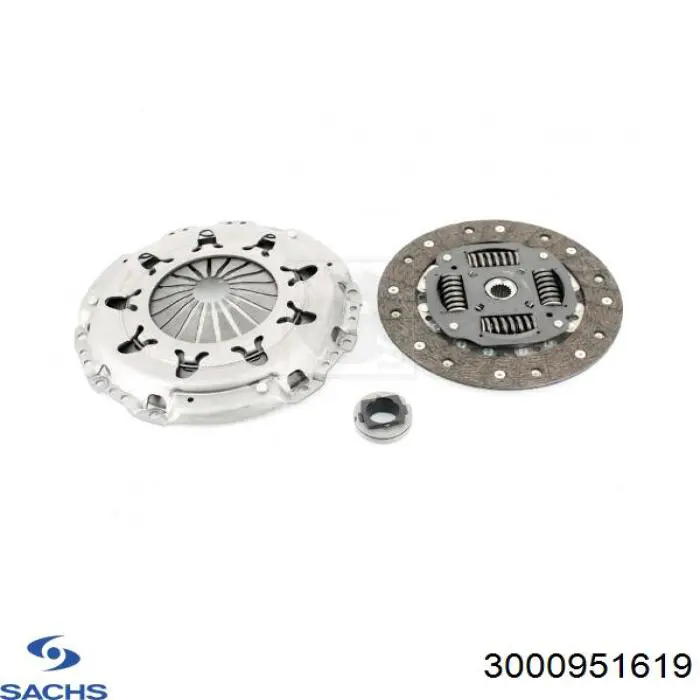 Zestaw sprzęgła (3 części) Sachs 3000951619 cena, od 116,98 USD