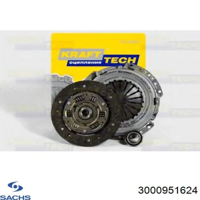 3000 951 624 Sachs zestaw sprzęgła (3 części)