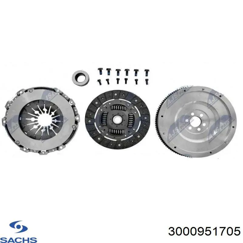 Do koszyka 3000951705 Sachs Zestaw sprzęgła (3 części)