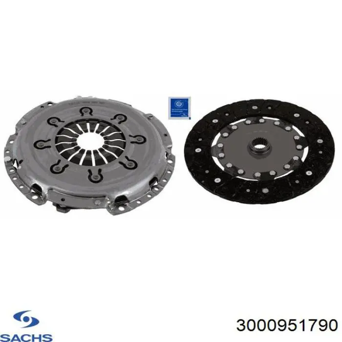 Zestaw sprzęgła (3 części) Sachs 3000951790 cena, od 412,22 USD