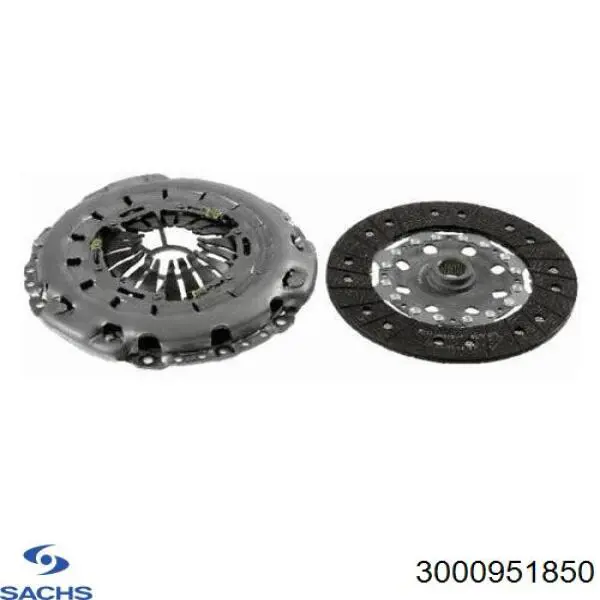 Zestaw sprzęgła (3 części) Sachs 3000951850 cena, od 431,47 USD