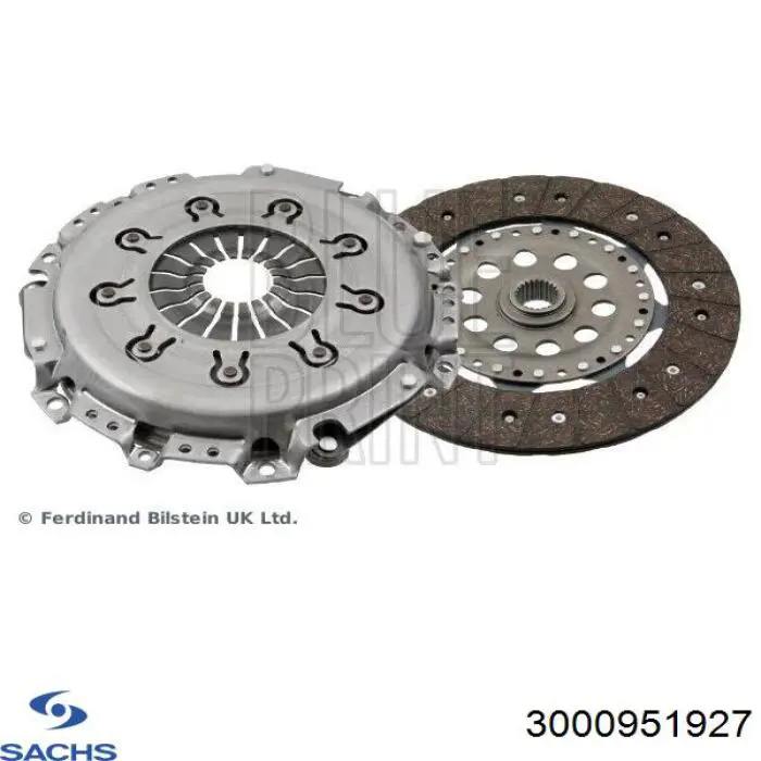 Zestaw sprzęgła (3 części) Sachs 3000951927 cena, od 203,61 USD