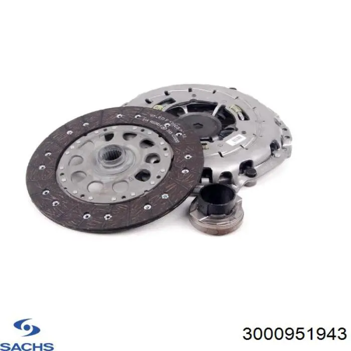 Zestaw sprzęgła (3 części) Sachs 3000951943 cena, od 291,63 USD
