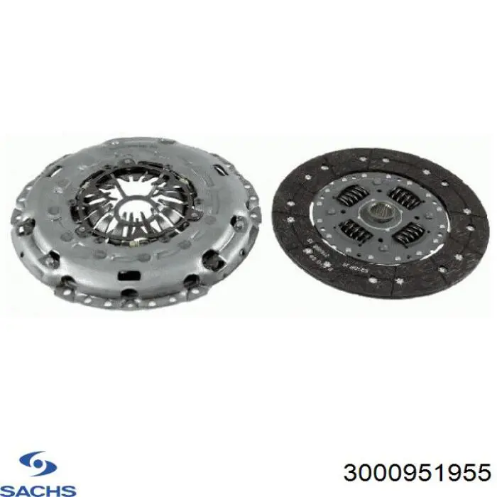Zestaw sprzęgła (3 części) Sachs 3000951955 cena, od 259,54 USD