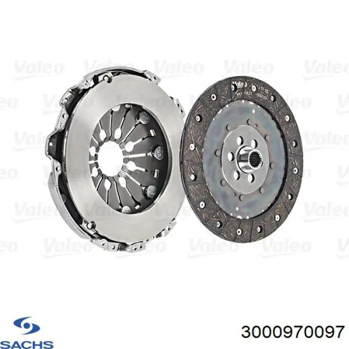 Zestaw sprzęgła (3 części) Sachs 3000970097 cena, od 215,75 USD
