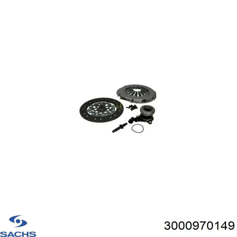 Zestaw sprzęgła (3 części) Sachs 3000970149 cena, od 237,64 USD