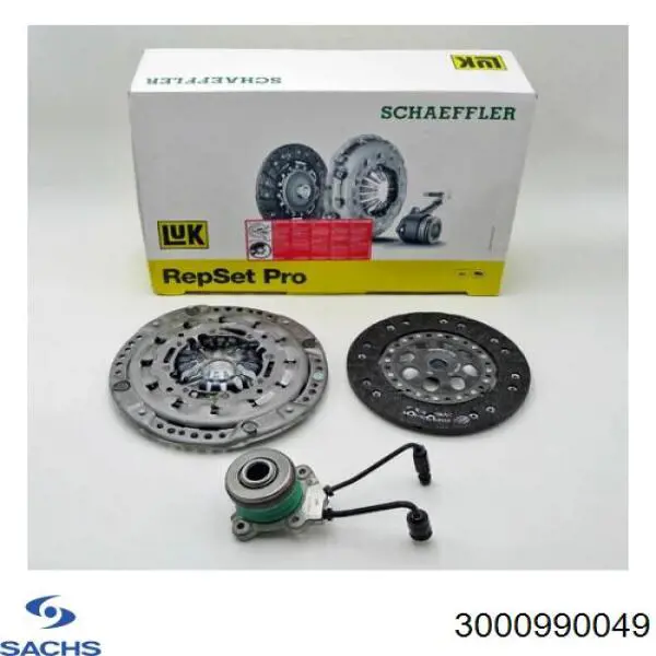 Do koszyka 3000990049 Sachs Zestaw sprzęgła (3 części)