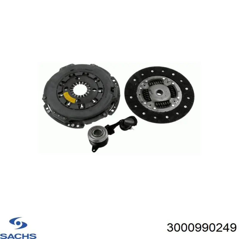 Zestaw sprzęgła (3 części) Sachs 3000990249 cena, od 229,66 USD