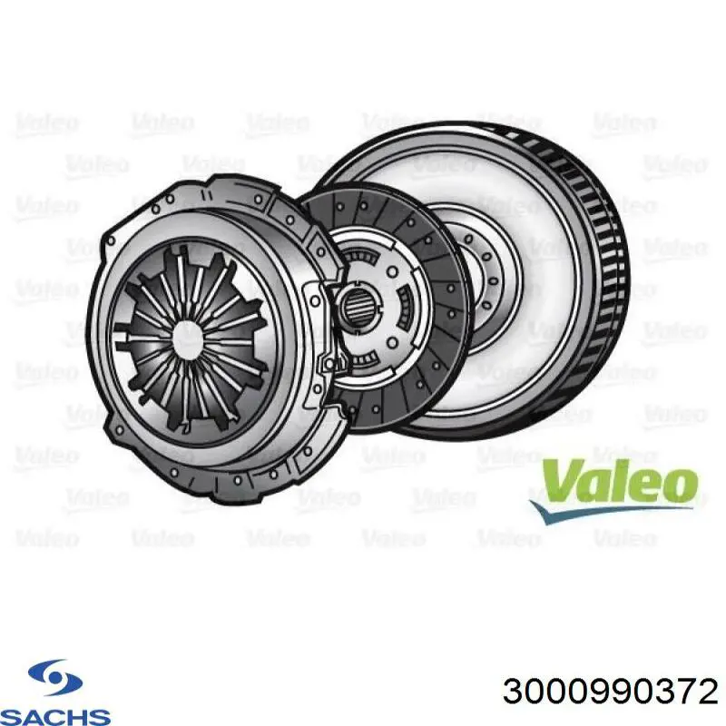 Zestaw sprzęgła (3 części) Sachs 3000990372 cena, od 258,38 USD