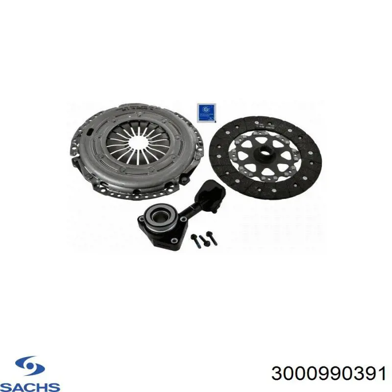 Zestaw sprzęgła (3 części) Sachs 3000990391 cena, od 299,28 USD