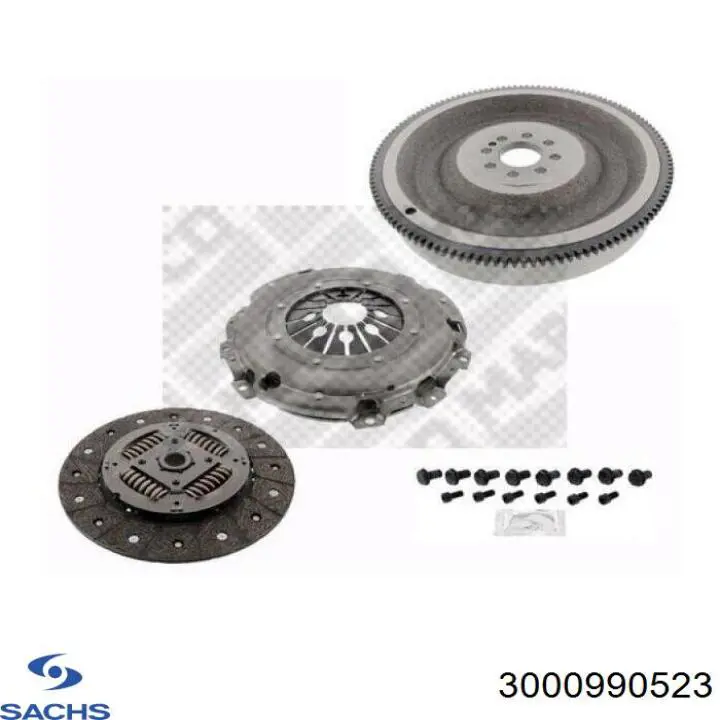 Zestaw sprzęgła (3 części) Sachs 3000990523 cena, od 192,20 USD