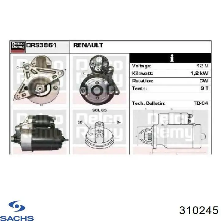 Do koszyka 310245 Sachs Amortyzator tylny