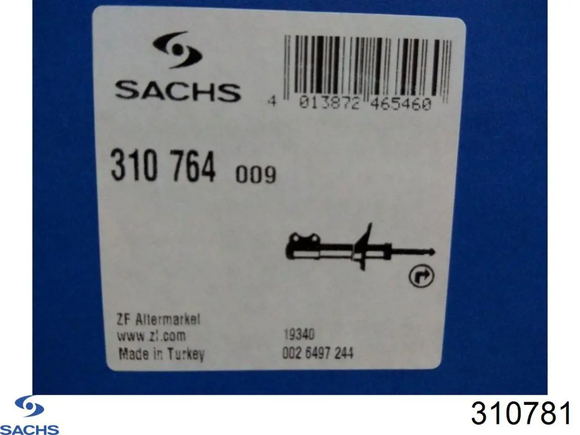 Do koszyka 310781 Sachs Amortyzator tylny