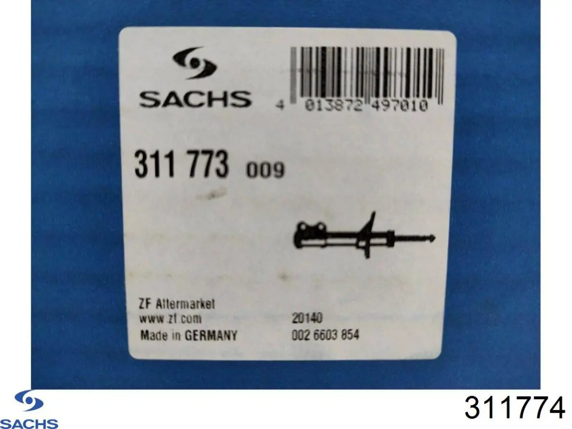 Do koszyka 311774 Sachs Amortyzator tylny
