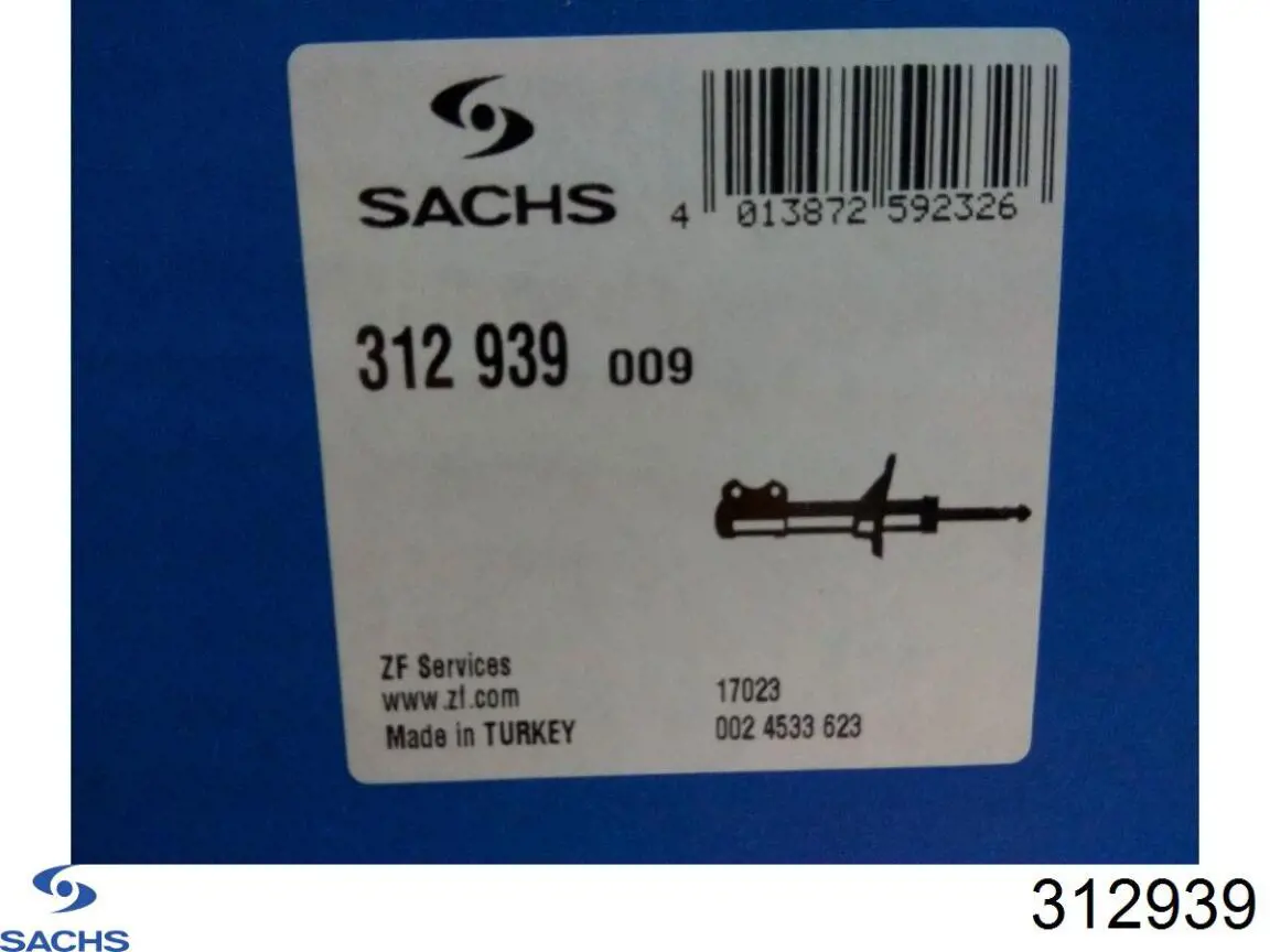 Do koszyka 312939 Sachs Amortyzator tylny