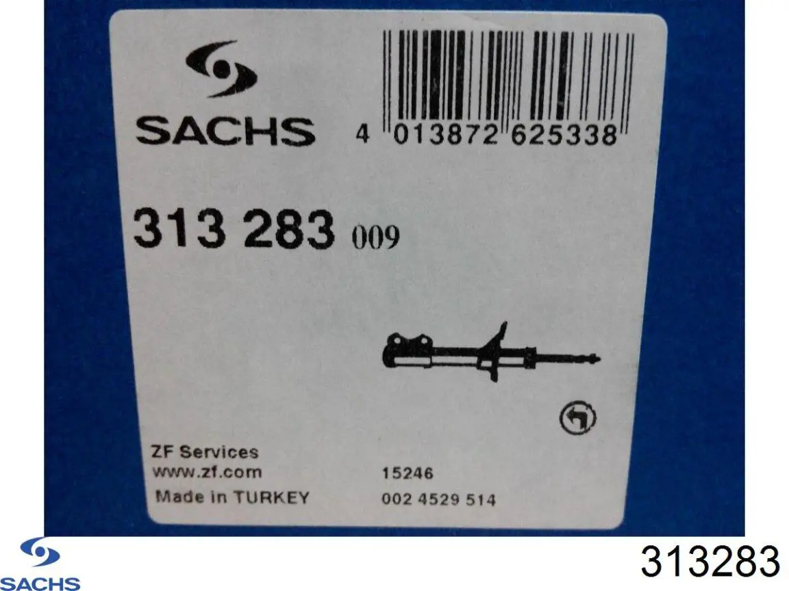 Do koszyka 313283 Sachs Amortyzator przedni lewy