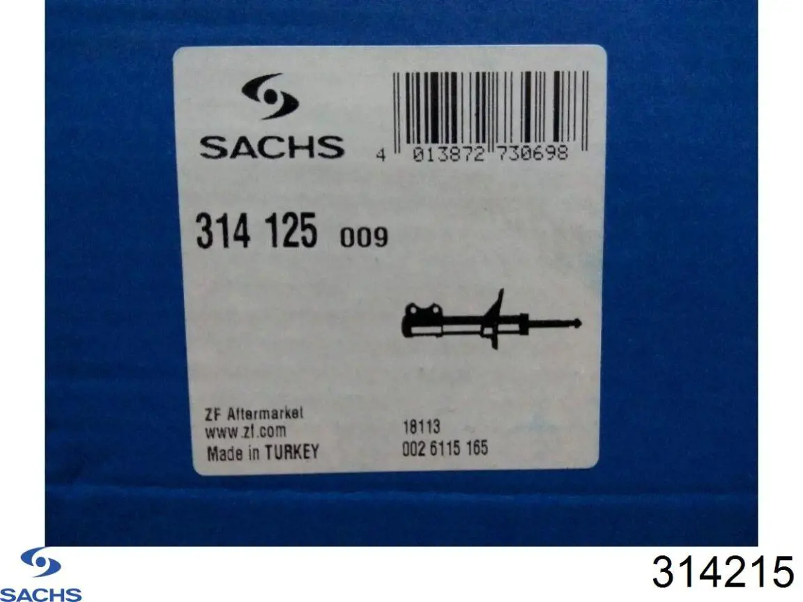 Do koszyka 314215 Sachs Amortyzator przedni prawy