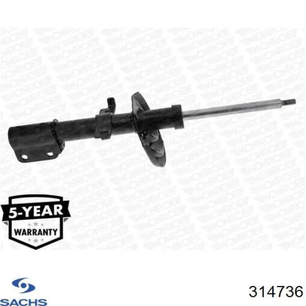 Amortyzator przedni Sachs 314736 cena, od 56,51 USD