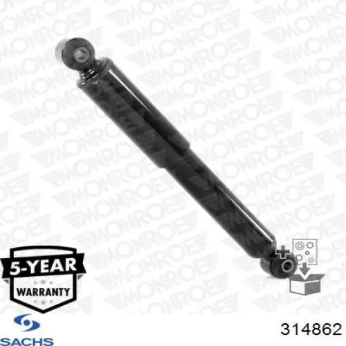 Do koszyka 314862 Sachs Amortyzator tylny prawy