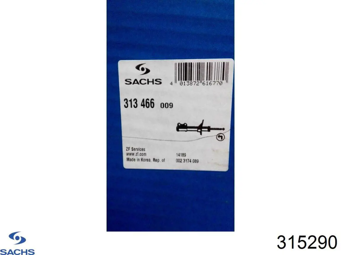 Do koszyka 315290 Sachs Amortyzator przedni
