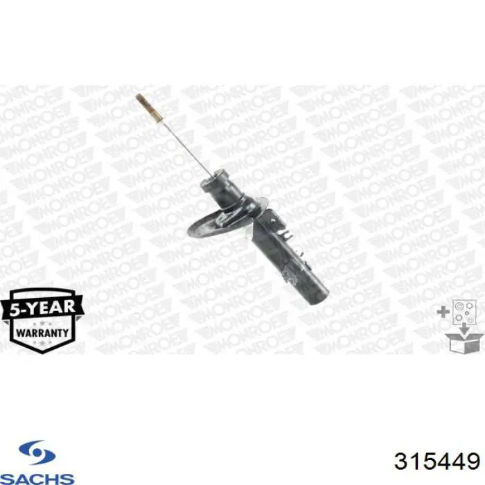 Do koszyka 315449 Sachs Amortyzator przedni lewy