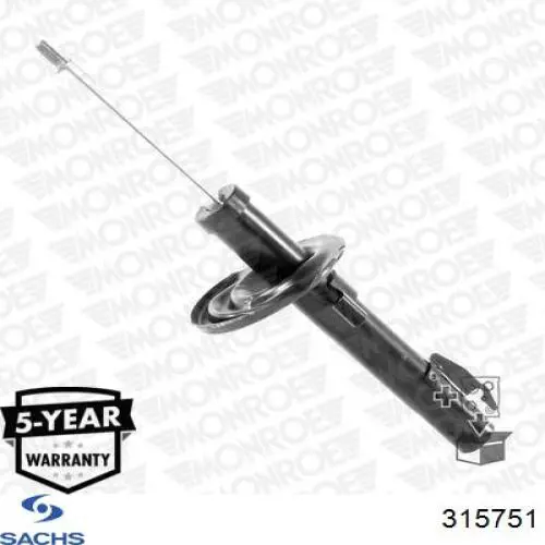 Amortyzator tylny Sachs 315751 cena, od 50,06 USD