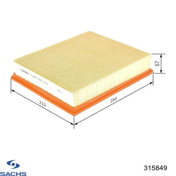 Amortyzator przedni lewy Sachs 315849 cena, od 66,33 USD
