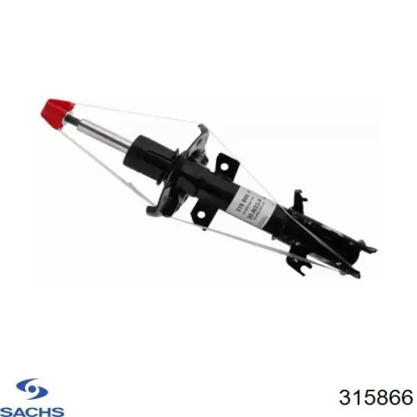 Amortyzator przedni lewy Sachs 315866 cena, od 85,42 USD