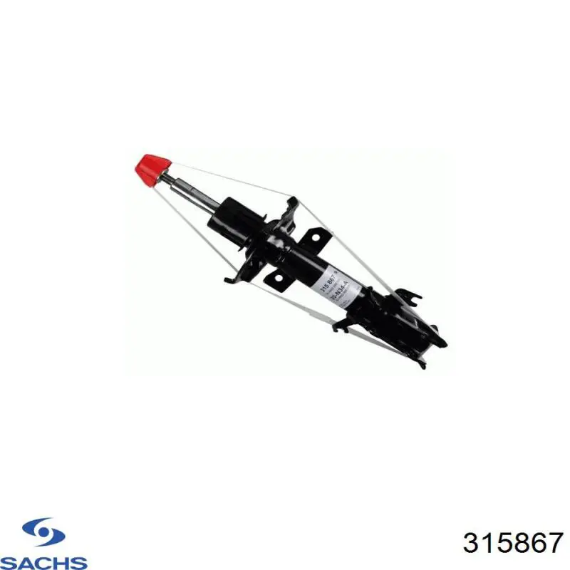 Amortyzator przedni prawy Sachs 315867 cena, od 82,52 USD