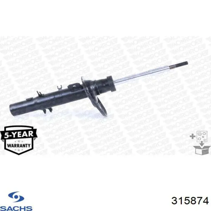 315874 Sachs Amortyzator przedni lewy