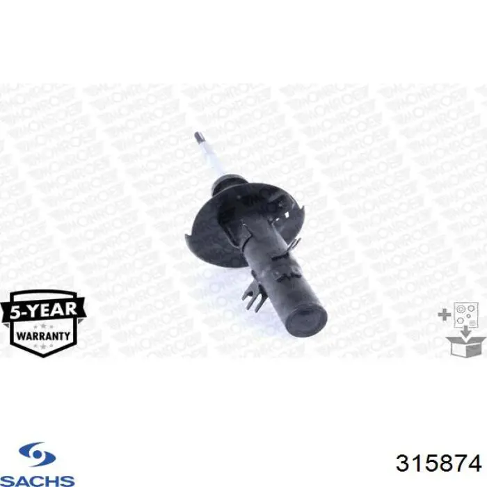 Amortyzator przedni lewy Sachs 315874 cena, od 52,25 USD