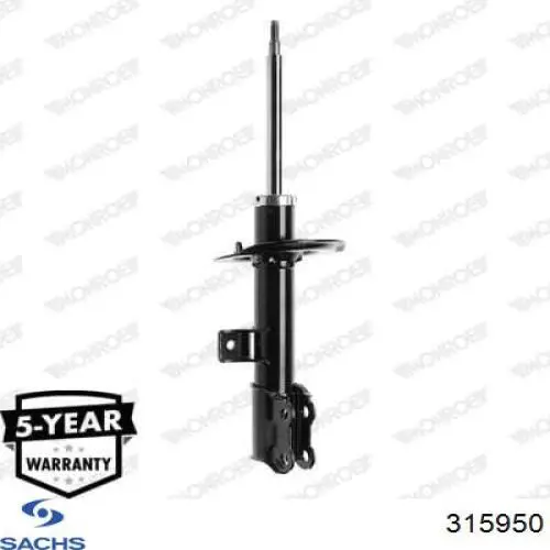 Amortyzator przedni lewy Sachs 315950 cena, od 50,98 USD