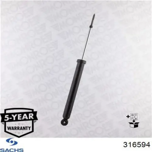 Amortyzator tylny Sachs 316594 cena, od 44,69 USD