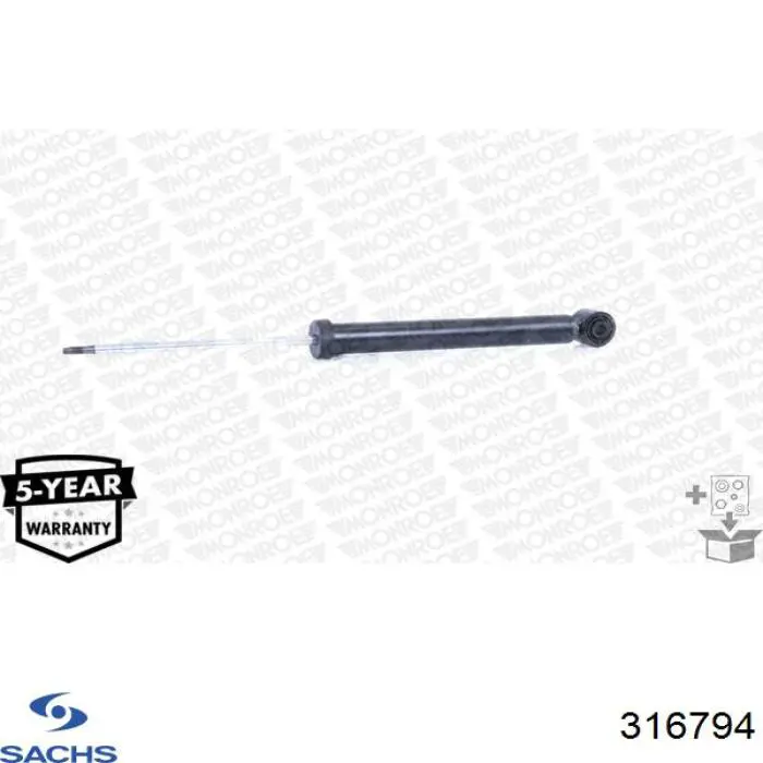 Amortyzator tylny Sachs 316794 cena, od 38,58 USD