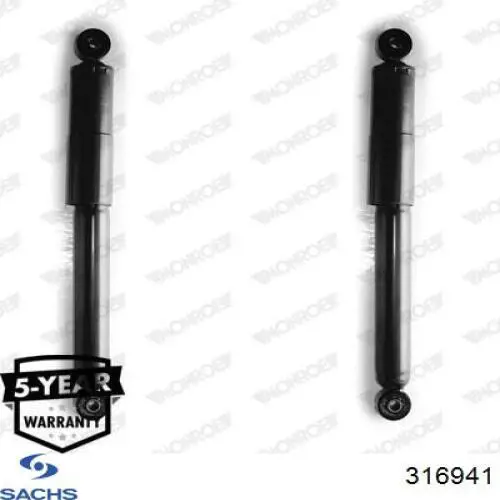 316941 Sachs Amortyzator tylny