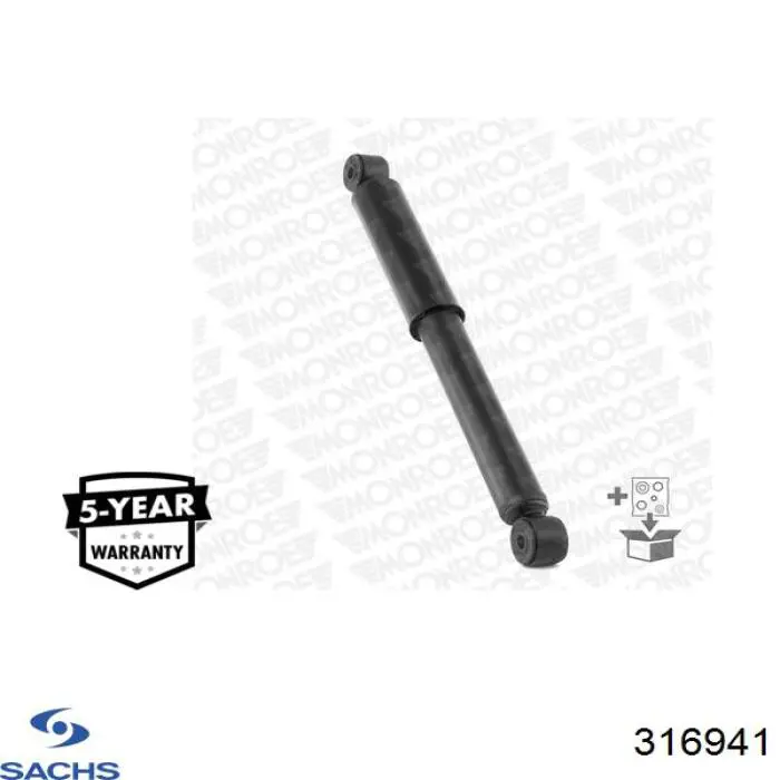 Amortyzator tylny Sachs 316941 cena, od 33,16 USD